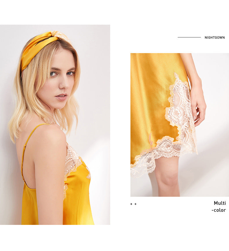 Summer thin suspender nightdress