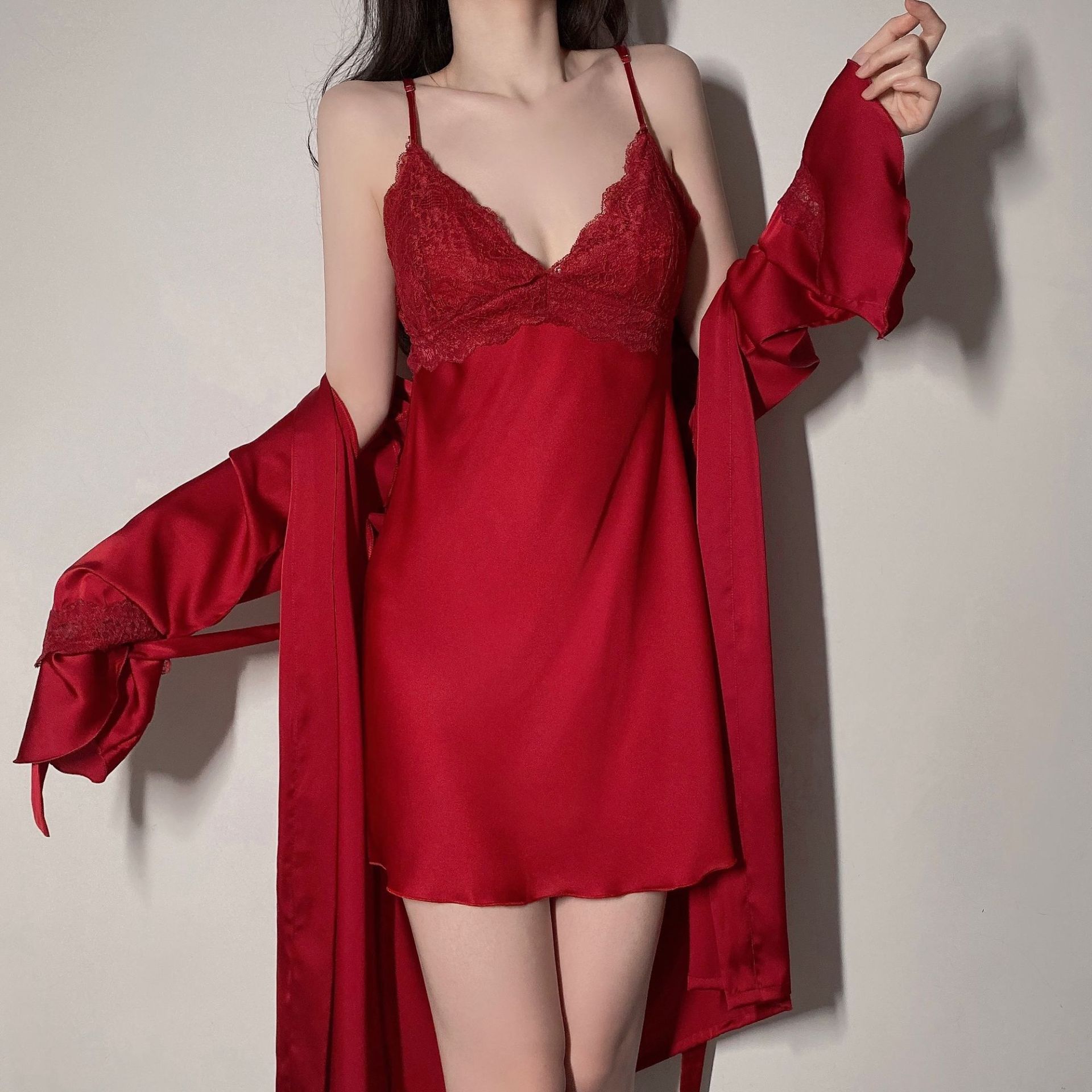 Women's Spring And Summer Sling Nightgown