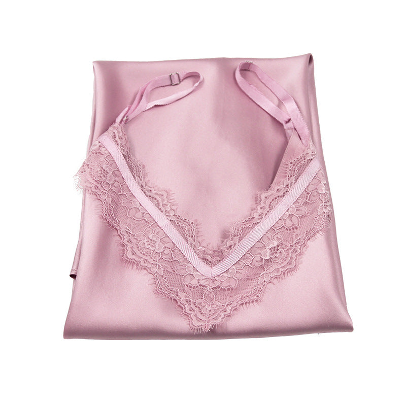 Silk suspender nightdress