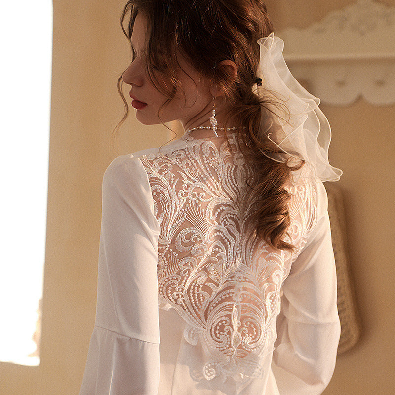 Ladies Long Wedding Gown Dress