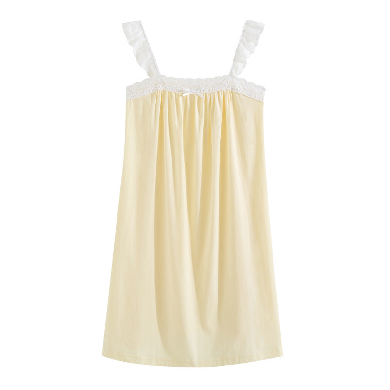 Slip Nightdress Court Retro Summer Princess Style French Sweet