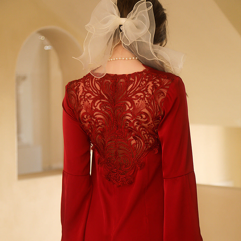 Ladies Long Wedding Gown Dress